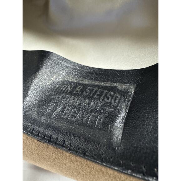 Vintage Stetson 3X Beaver Western Hat Brown Size 7 - Picture 8 of 12